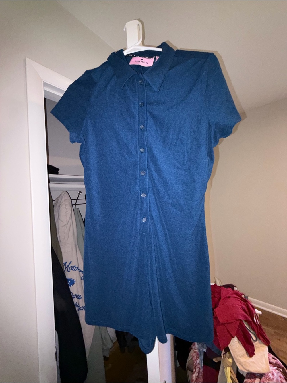 Forever 21 Blue Juicy Rhinestone Logo Robe - Picture 2 of 3